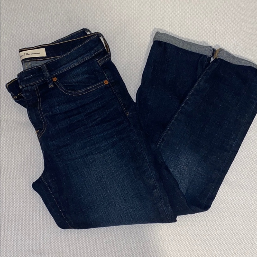 Gap ‘girlfriend’ jeans - dark wash